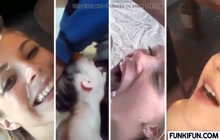 Hot teens cumshot in mouth and face compilation 4